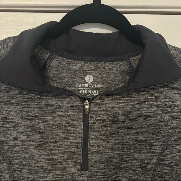 Old Navy | Gray Athletic Quarter-Zip - Picture 2 of 4